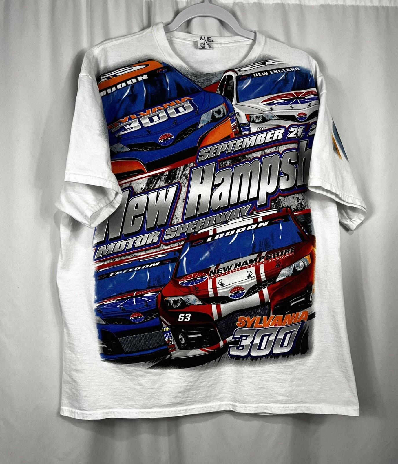 New Hampshire Motor Speedway Shirt Large NASCAR AOP Magic Mile All Over Print XL