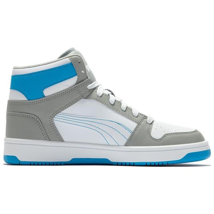 Puma Rebound LayUp High Rise Ocean Dive Zapatillas Unisex Gris Blanco 369573-28