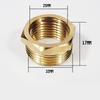 Pneumatic Plumbing Brass Pipe Fitting Male/Female Thread 1/2 BSP Tee Type Copper Fittings Water Oil Gas Adapter