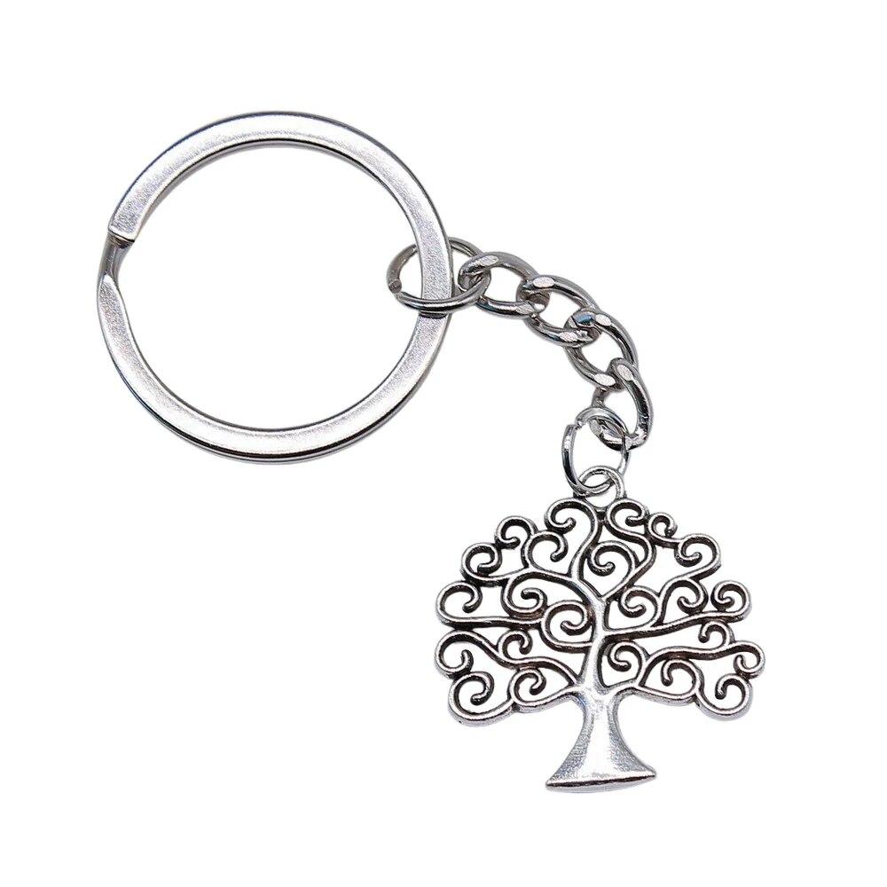 Tree Of Life Klíčenky Ozdoby Předměty Výroba šperků Velikost prstenu 28 mm