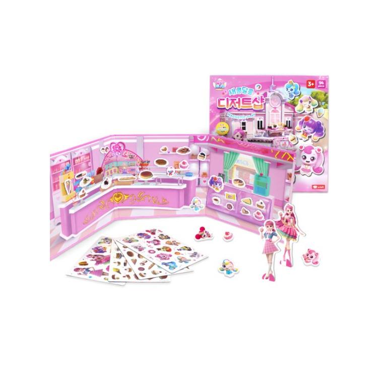 Сделано в Корее, сертифицировано KC - Лови! Магнитный игровой набор «Сладкий десертный магазин Тинипингов»