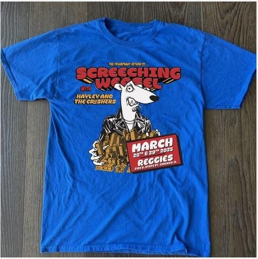 NEW SCREECHING WEASEL Band Tour 2025 Gift For Fans to 5XL Blue T-shirt Unisex T-Shirt XXL