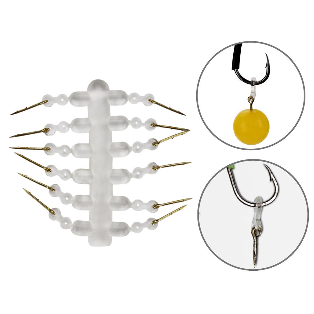 12 szt. Sprzęt do feedera karpiowego Metalowy kolec na przynętę karpiową z zadziorami i przezroczystą kukurydzą Ronnie Hair Rig Akcesoria do wędkarstwa karpiowego