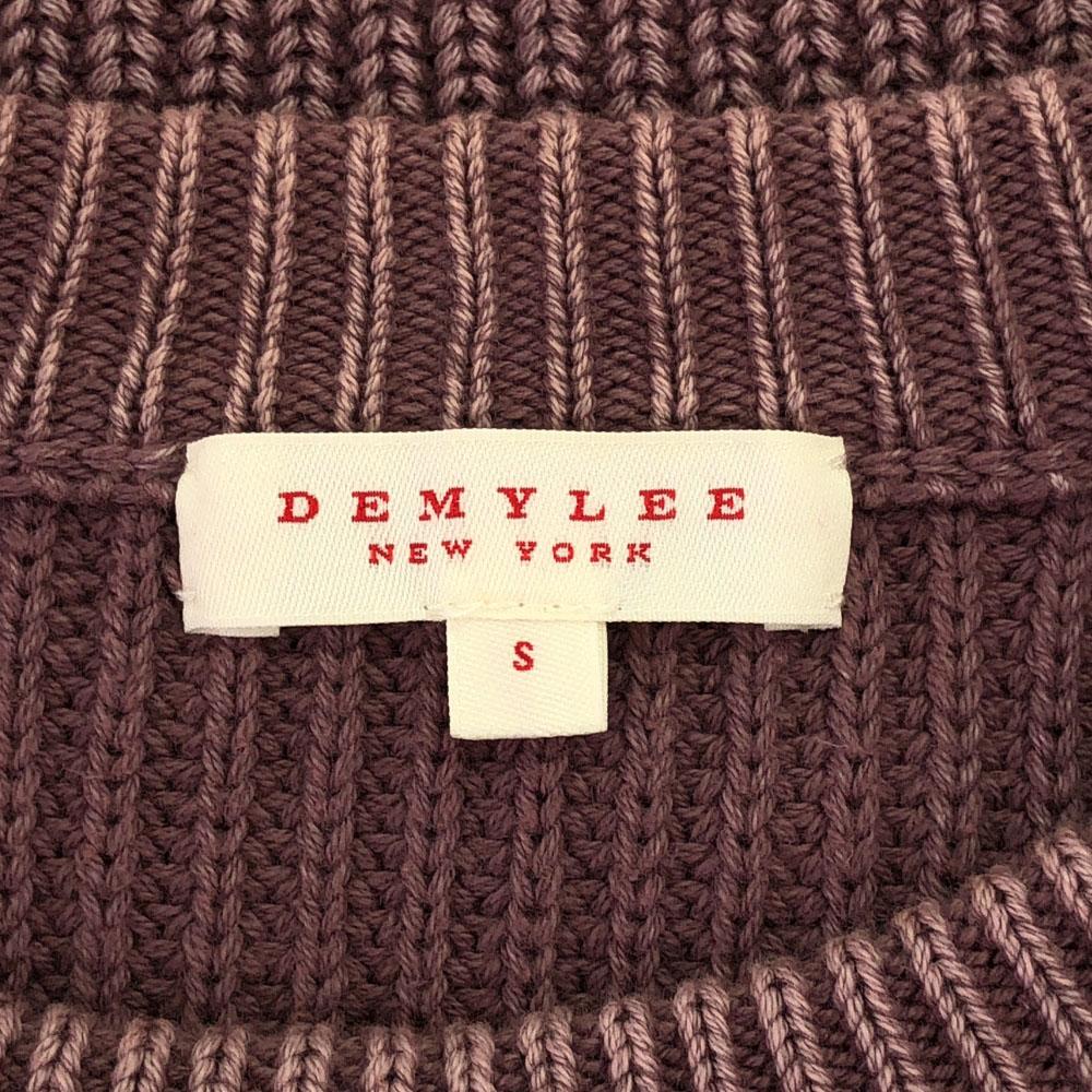 DEMYLEE Long sleeve cotton knit S smoke pink sweater Women Used