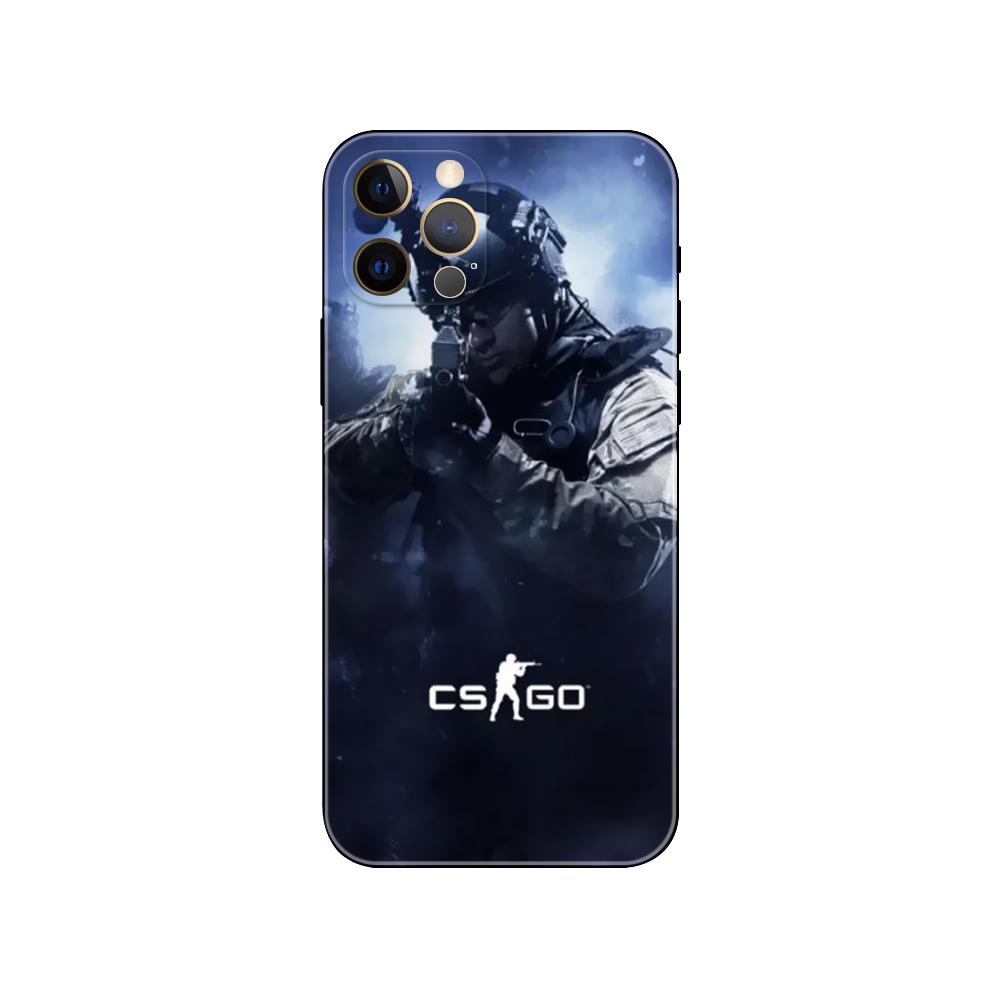 

Чехол для игрового телефона cs go для iphone 5 5s 2020se 6 6s 7 8 plus x 10 XR XS 11 12 13 mini pro MAX, черная задняя крышка из ТПУ iphone 5 5S SE 2016
