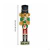 Animal Nutcracker Collectible Glitter Drum Tabletop Display Holiday Decor for Gift, Party
