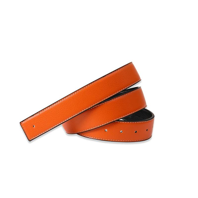 Herren Hochwertige Dornlose Gürtel Glatte Schnalle Männliche Gürtel ohne Schnalle Luxusmarke Gürtel Ohne Schnalle PU-Leder Gürtelbund Ohne Schnalle 3,8 cm
