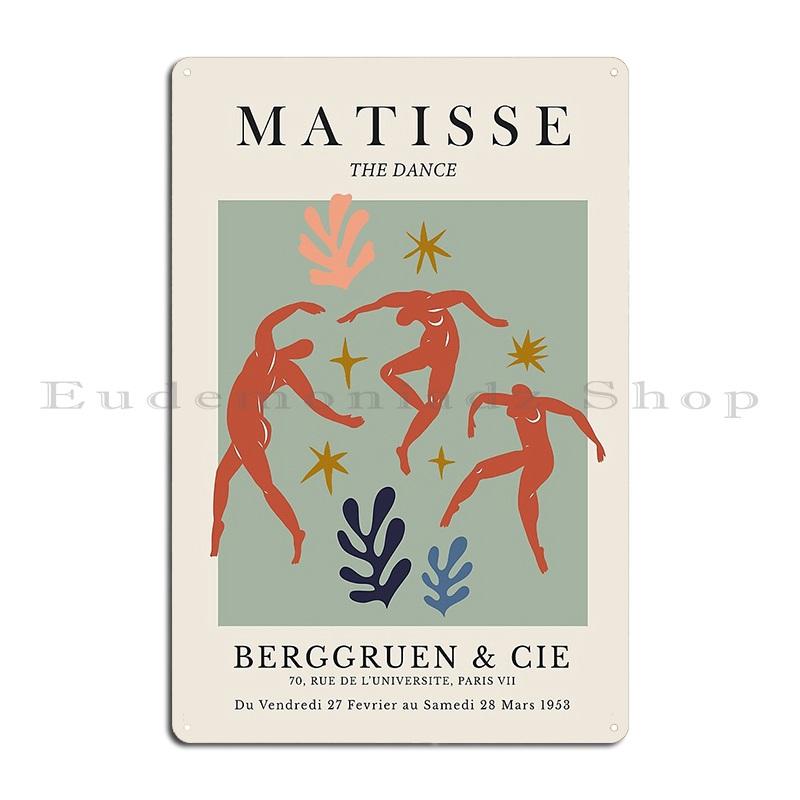 Henri Matisse The Dance Exhibition Poster Metal Plaque Club Bar Garage Plaques Printing Living Room Living Room Tin Sign Poster 20x30cm