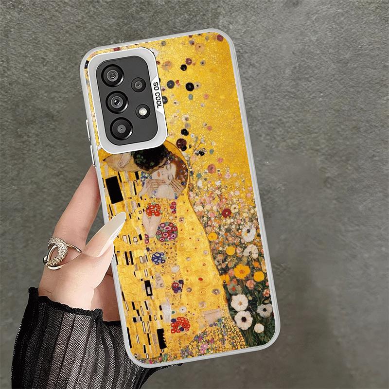 Kiss By Gustav Klimt Art Soft Phone Case for Samsung A17 A16 A15 A14 A13 A57 A56 A55 A54 A53 A37 A36 A35 A34 A33 A26 A25 A24 A23
