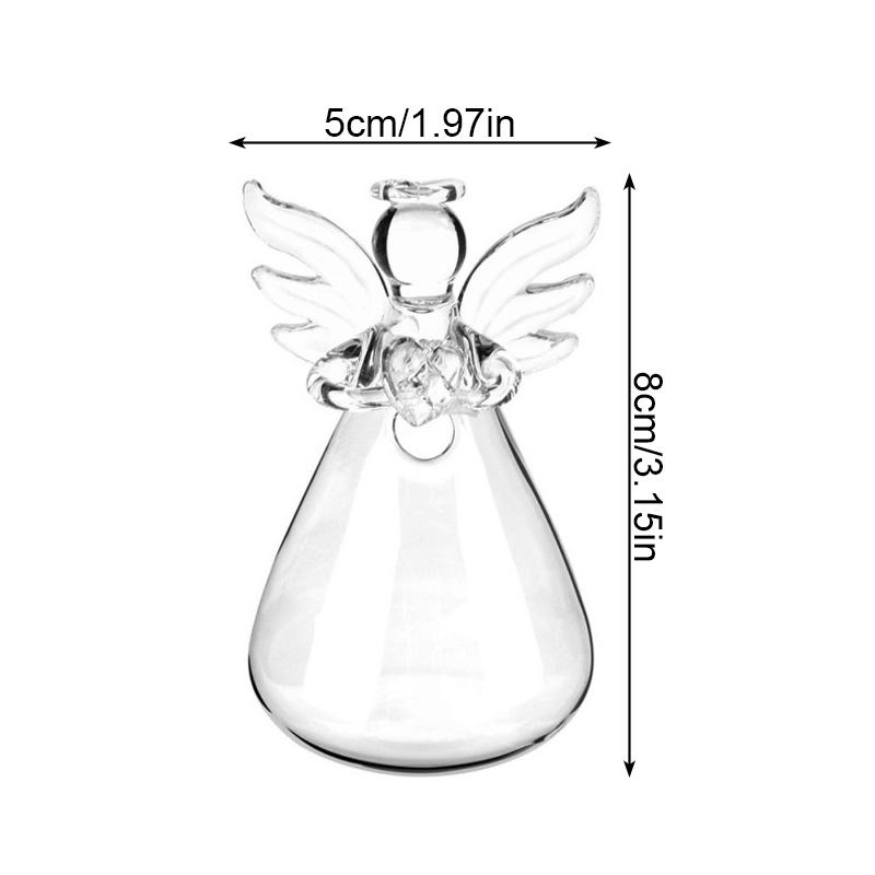 1 STÜCK Engel Hohe Qualität Hydroponische Blumenvase Handgefertigte Glasvase DIY Hausdekoration Kreativ Transparent