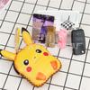 First Layer Cowhide Handmade Creative Pikachu Change Bag Cowhide Card Bag Key Bag Clutch Bag Children'S Handbag