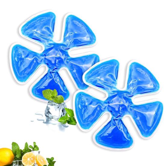Adjustable Hat Accessories Hard Hat Cooling Bag PVC Gel Ice Pads Reusable Ice Stickers for Outdoor Sports Hiking