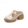 Anti-slip Thick-soled Front-encased Shoes - Women's New Style Casual Flip-flops