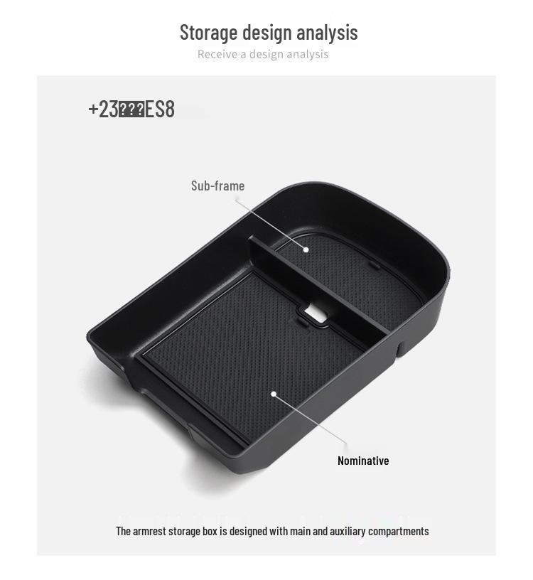 NIO ES8 Center Console Armrest Storage Box - 2023-24 Model Accessories