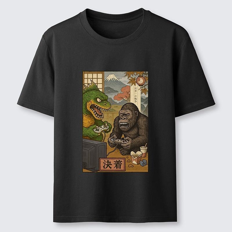 Men's USA T-Shirt Casual Outdoor Wear Breathable Round Neck Graphic Print Top Fashion Cotton Summer Based Apparel Tees