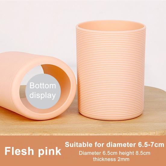 Chránič dna pohárku na vodu Neklouzavý Protiopaření Láhev na vodu Silikonový návlek na baňku Spodní kryt pohárku Ochranný kryt pohárku Příslušenství