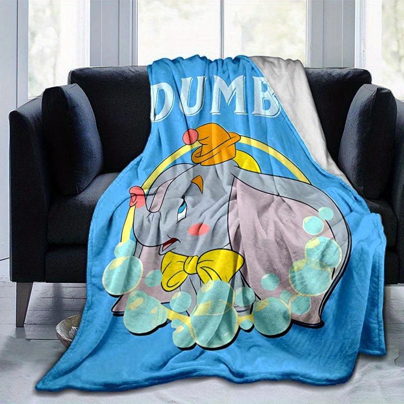 1 Stück, Dumbo Elefant Kuscheldecke Niedliche Wohnkultur Weiche Decke für Sofa, Bett, Auto, Reisen, Camping, Büro Nickerchen Perfekte Geschenkidee zum Geburtstag