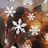 Weihnachts-Schneeflocken-Wandaufkleber, Neujahrs-Fensterdekorationen, Wandbilder, Zimmer- und Heimdekorationen, elektrostatische Aufkleber