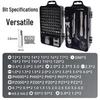 115-in-1 Hochfestes Magnetisches Torx Schraubendreher Set mit Demontage-Bits aus Kohlenstoffstahl