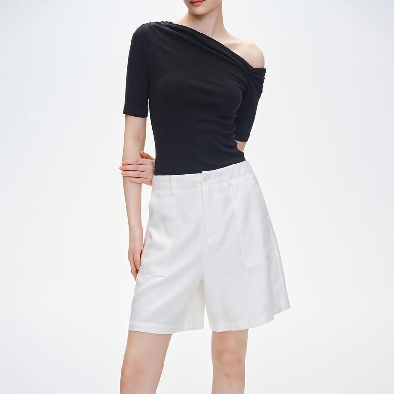GIOVANNI VALENTINO Women's High-Waisted Wide-Leg Shorts