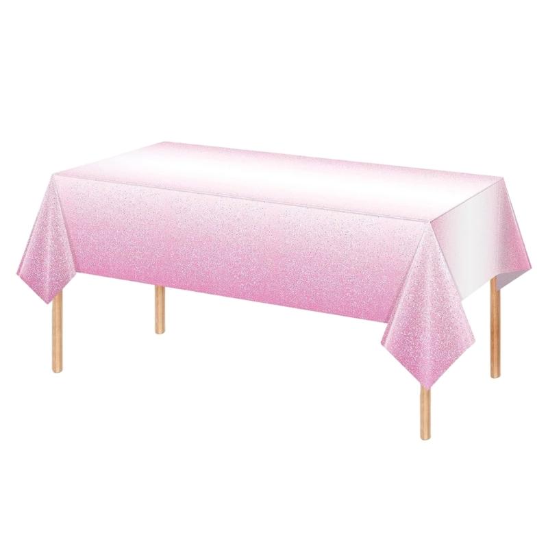 Table Cloth Large 137x274cm Disposable Tablecloth Fade Resistant For Party Decorations