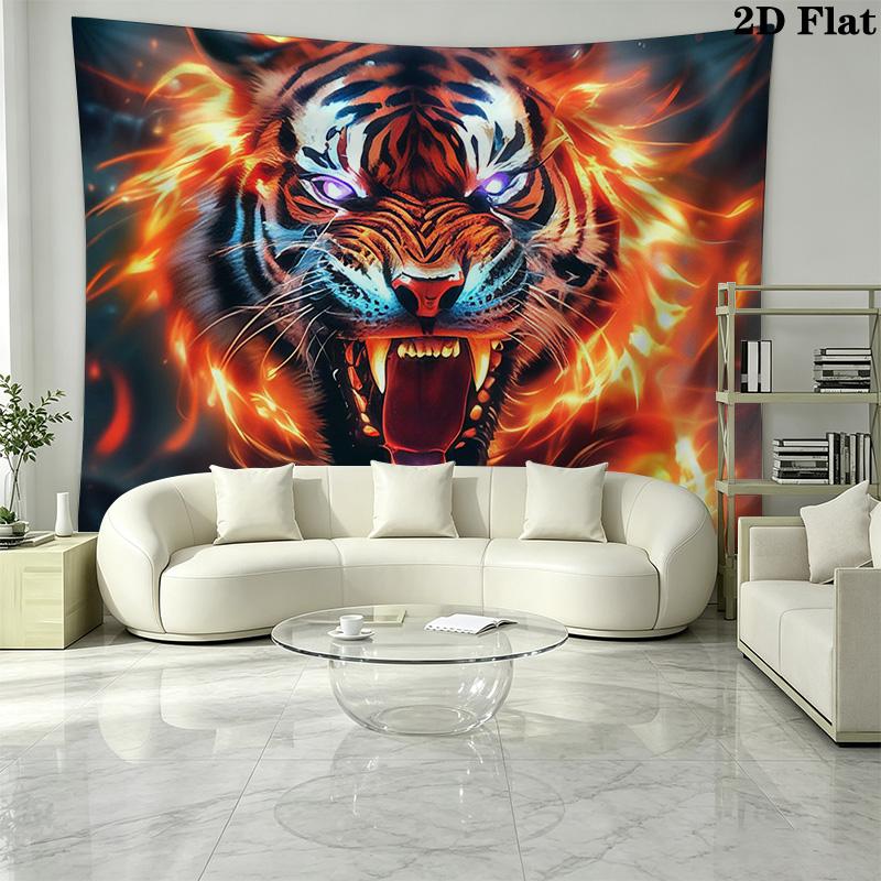 Stylish Tiger Pattern Home Decor Tapestry, Wall Hanging, Decorative RV Wall Cloth.ZGT0914359