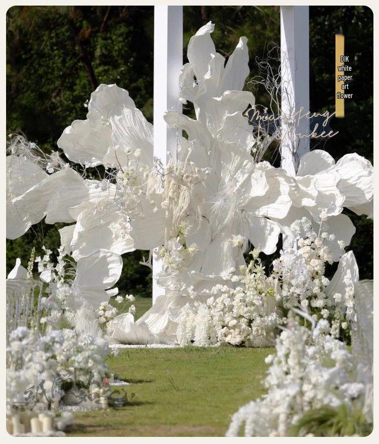 1.2m Wedding Hand-Rubbed Butterfly Pleated Crepe Paper Sheets for Floral Art