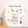 Waterproof Cute Cat Toilet Cover Stickers - Funny, Self-Adhesive, Personality Decor for Bathroom Walls