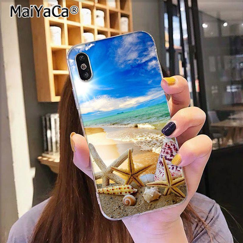 MaiYaCa Mořské vlny Plážový sprej oceán ostrov pouzdro na mobil pro iphone 13 SE 2020 11 pro 8 7 66S Plus X 5S SE XR XS XS MAX