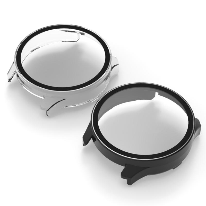 Kratzfeste Schutzhülle+Displayschutzfolie Kompatibel für Move Trend Hülle mit Glasfolie Smartwatch