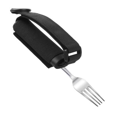 Hilfsmittel Besteck Manschettenhalter Gurt Elastisch Esshilfe Manschette Löffel Gabeln Messer Fixierung Nylonband Für Patienten Ältere Behinderte