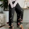 Pajama Pants , Sleepwear , Casual Drawstring Elastic Waist Pants , Comfortable Straight-leg Loose Pants