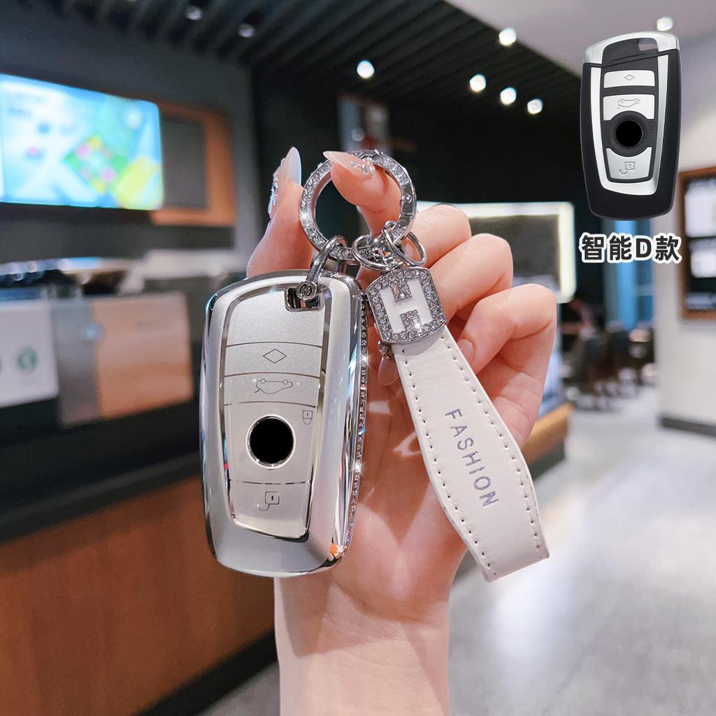 Diamond Car Remote Key Case Cover Protect Shell Fob For Bmw 1 3 5 7 Series X1 X3 X4 X5 X6 F10 F15 F16 F20 F30 F18 F25 F36 M3 M4
