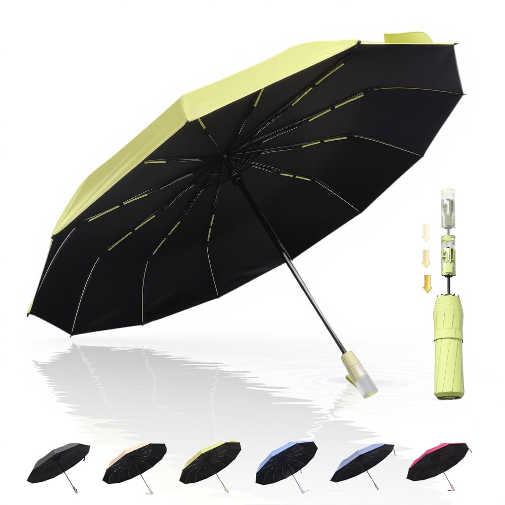Folding Umbrella with Reverse 24 Automatic Strong Wind UV Suitable for Sun and Unisex Protection, Ribs, Open/Close, Protection, 100% Protection, Rain,