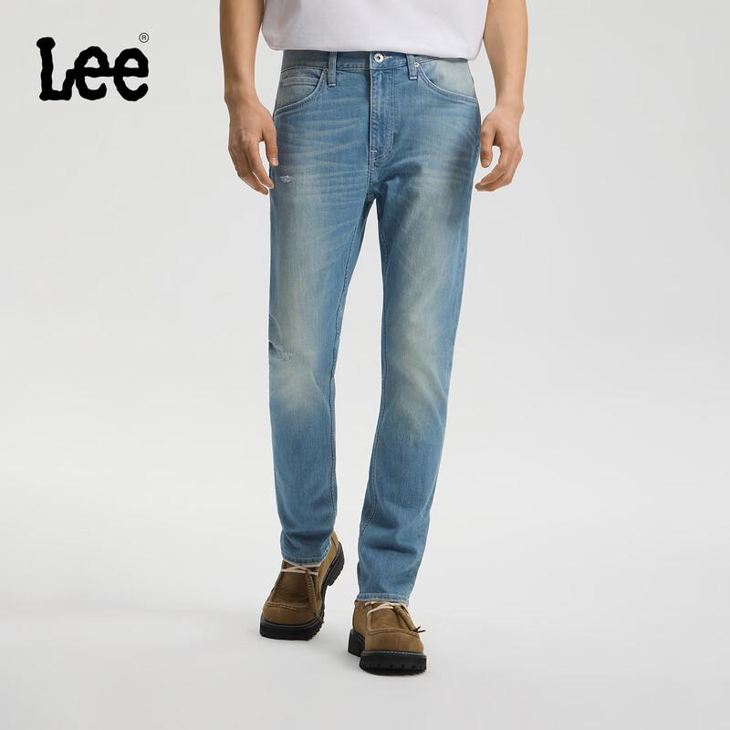 Lee Men s Slim Tapered Ripped Patch Jeans 32