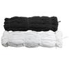 Black and White Flat Latex Elastic Band - Low Elasticity for Clothing