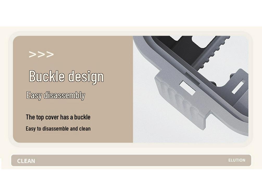 Kompaktes Wischmop- und Eimer-Set: Freihändiger Wasch- und Trocken-Flachmopp mit Schmalspalt-Schaber