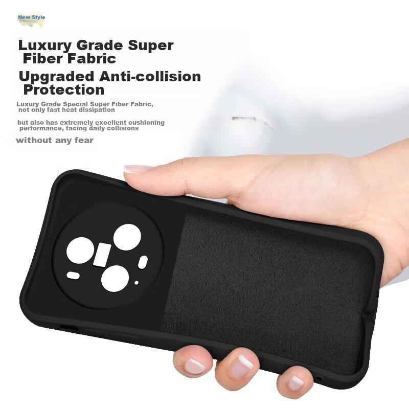 KEKLLE Phone Case for Honor Magic5 Pro, Liquid Silicone Full Lens Protection Anti-Drop Soft Elegant BlackUpgraded Silicone