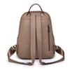 Leather Backpack Women's Solid Color Large Capacity Travel Backpack