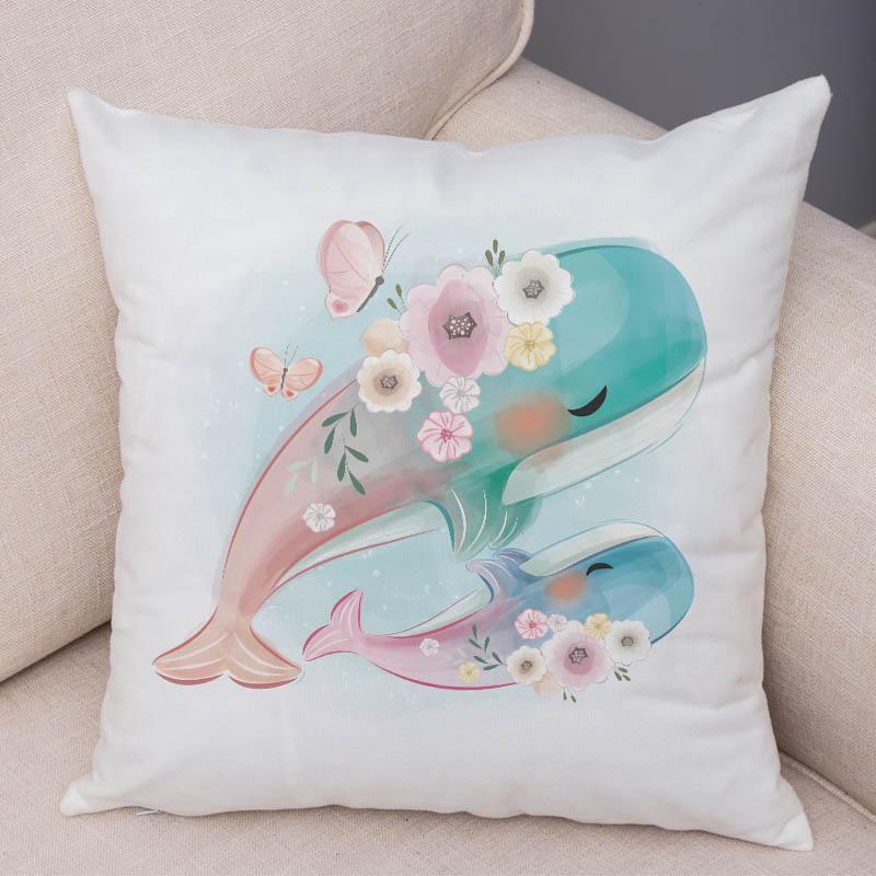 Super Soft Plush Cute Cartoon Giraffe Eleghant Lion Pillow Case Nordic Kids Room Decor Lovely Animal Cushion Cover For Sofa Home