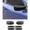 Carbon Fiber Exterior Side View Mirror Covers Caps & Door Handle Covers Trim Fit for 2010-  2024 Dodge Charger