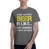 1 Piece Funny Funny Graphic 100 Cotton Tshirt Beer Day Tees Tops For Unisex