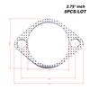 car Exhaust Gasket Flange 5pcs/Lot 2.25/2.5/2.75/3 inch Car Exhaust joints Engine Gasket/ Universal junta escape