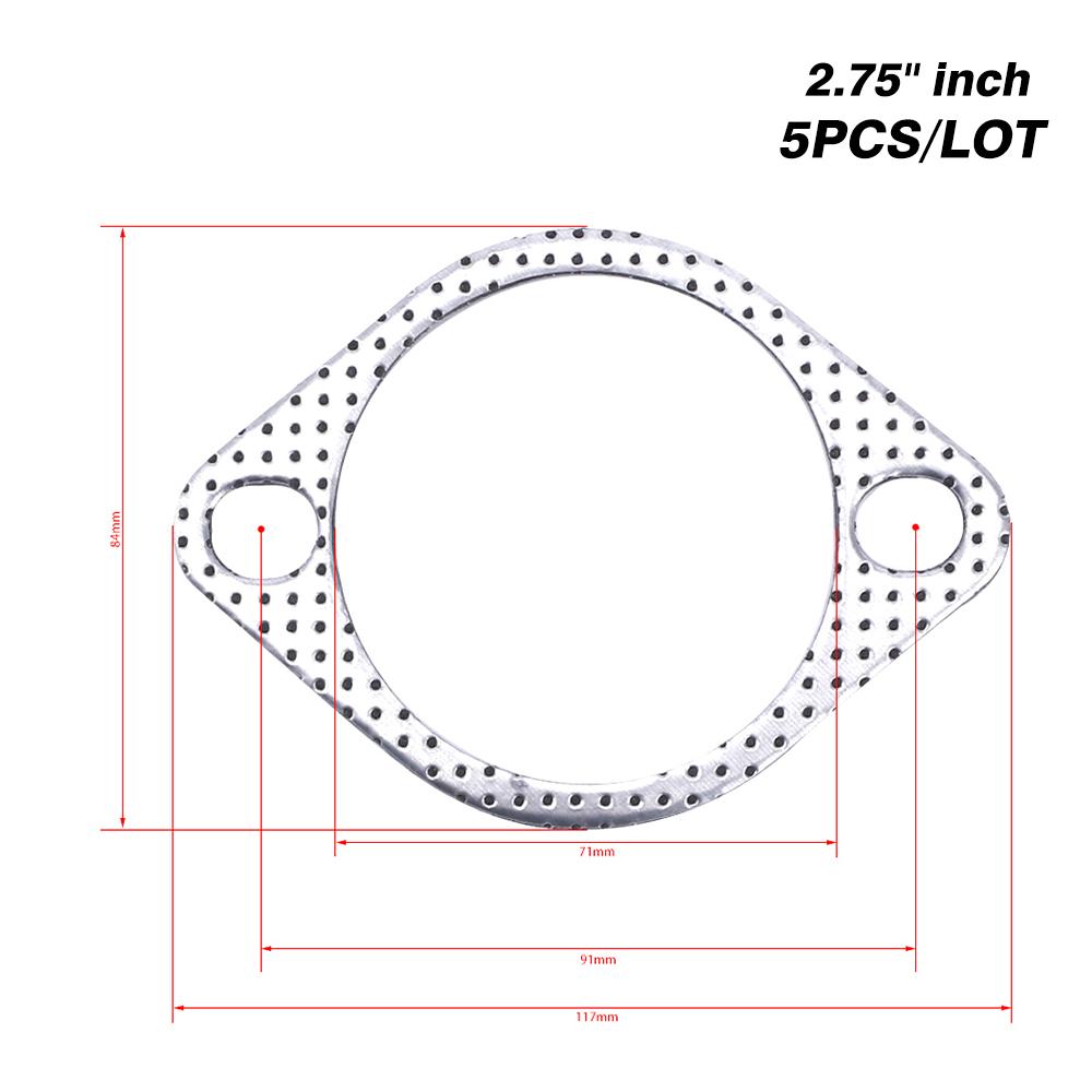 car Exhaust Gasket Flange 5pcs/Lot 2.25/2.5/2.75/3 inch Car Exhaust joints Engine Gasket/ Universal junta escape