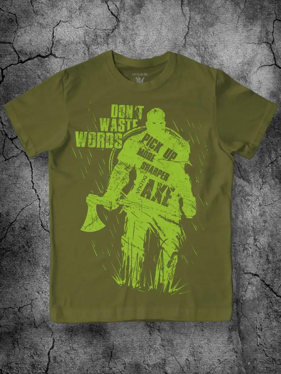 

Viking T-shirt with Khaki print 4XL