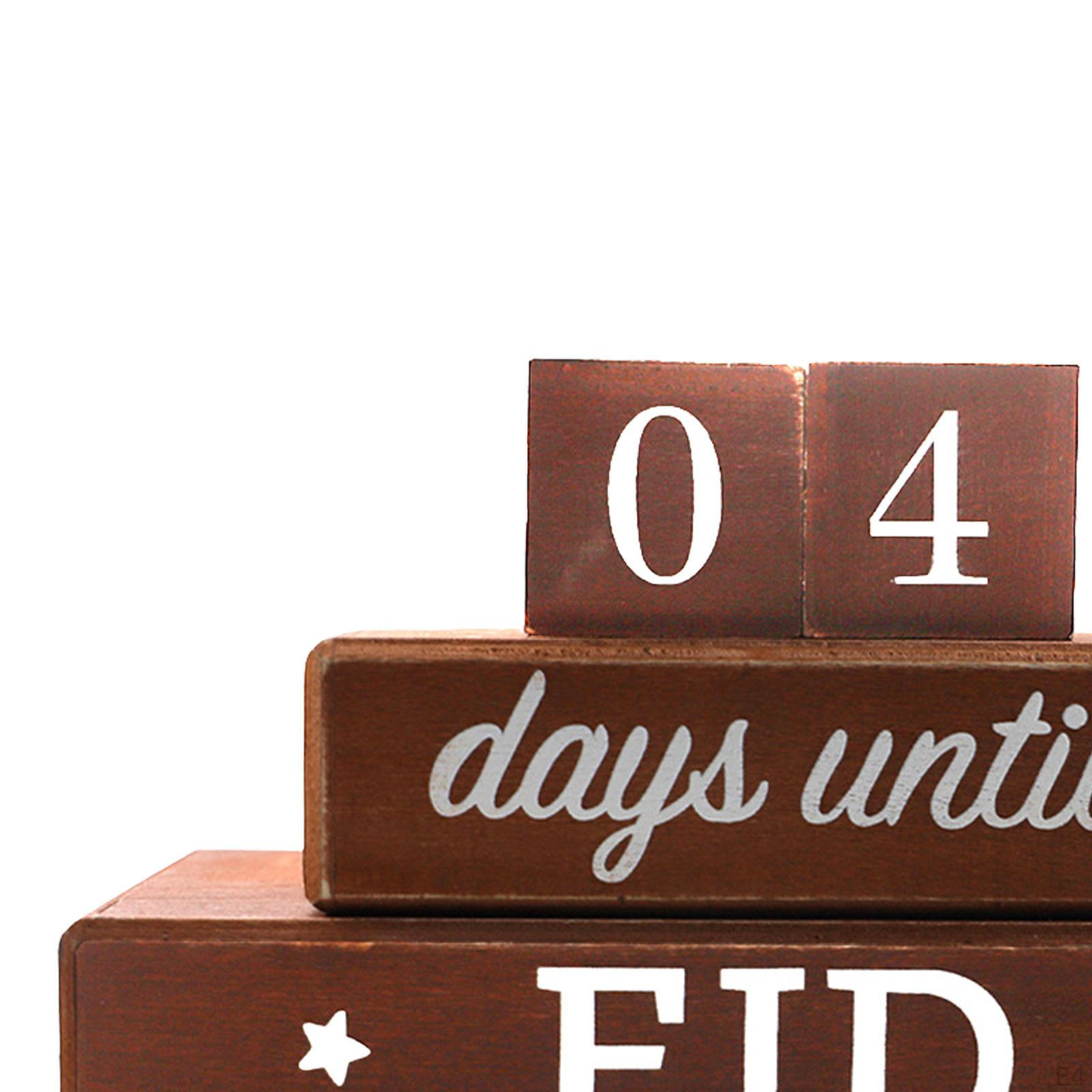 Рамадан Адвент Календарь Блок обратного отсчета Легкий DIY Настольное украшение — фото 7