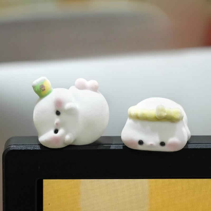 Cute Dachshund Sausage Dog Monitor Decor Funny Duck Bunny Desk Ornaments Kawaii Computer Edge Figurines for Office Home New 2026