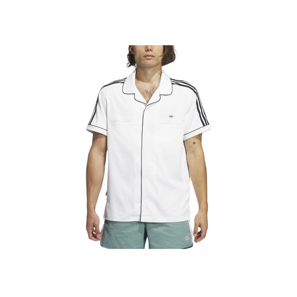 Adidas X CLOT Koszula kręglarska Biała Unisex Streetwear IY8685