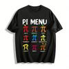 Funny Pi Day Themed Food Pi Print Casual Top Pure Cotton T-shirt
