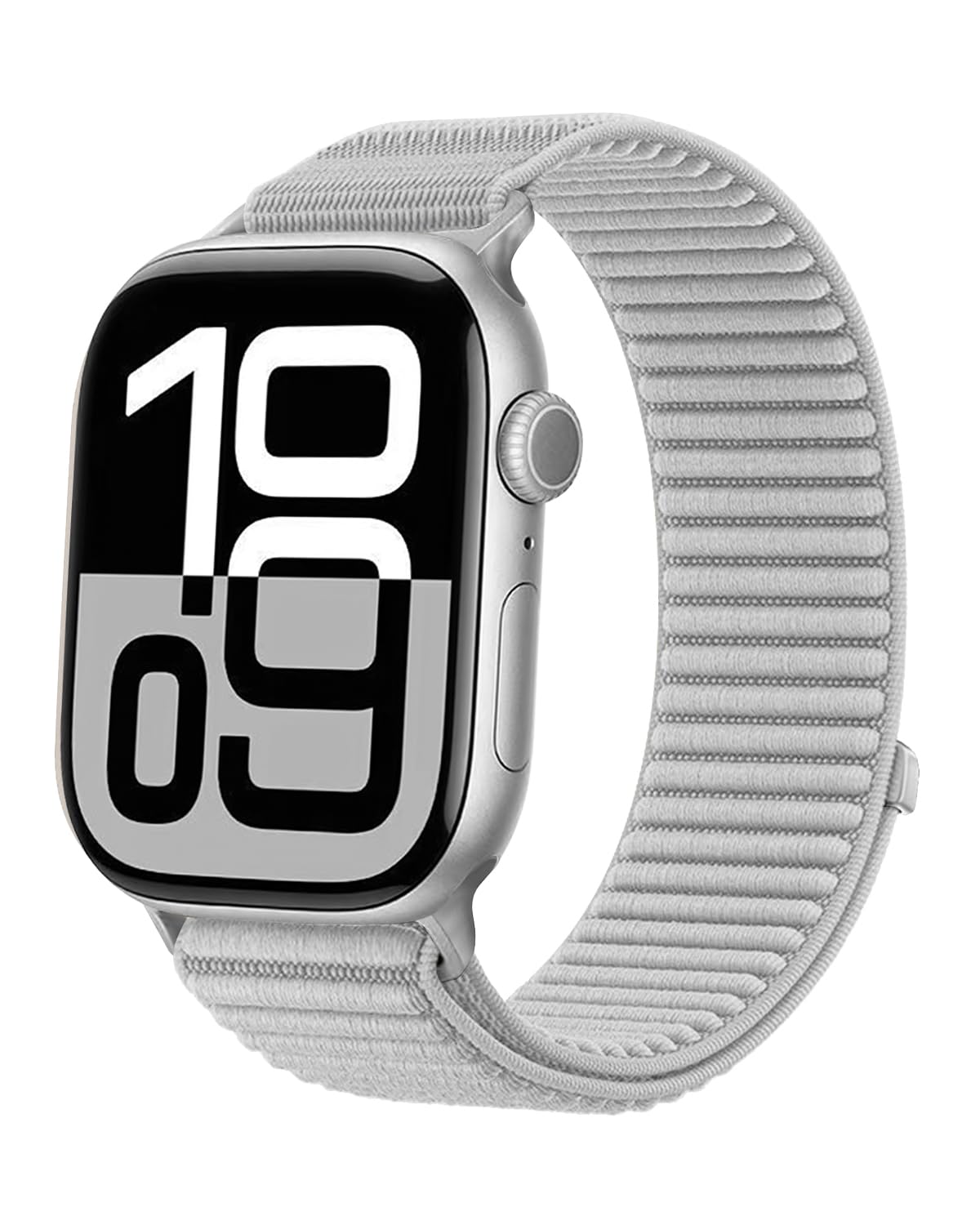 

Bracelets for Apple watch 10 band 40mm 49mm 46mm 45mm 44mm 41 Sport Nylon loop Correas iWatch series 9 8 7 6 5 3 SE Ultra2 Strap 38 40 41mm S10-42mm серый